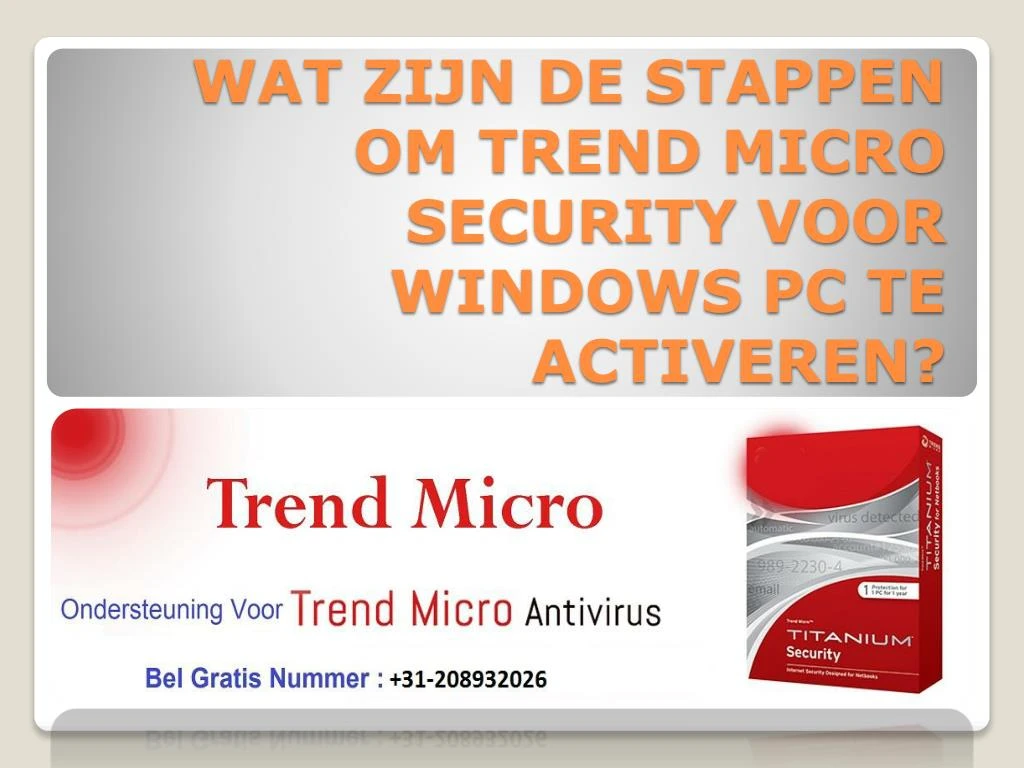 wat zijn de stappen om trend micro security voor windows pc te activeren