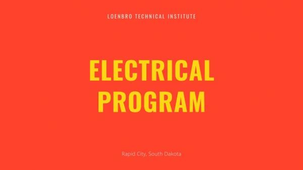 Electrical Program â€“ Rapid City, South Dakota