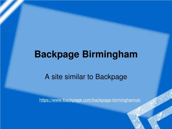 Backpage Birmingham