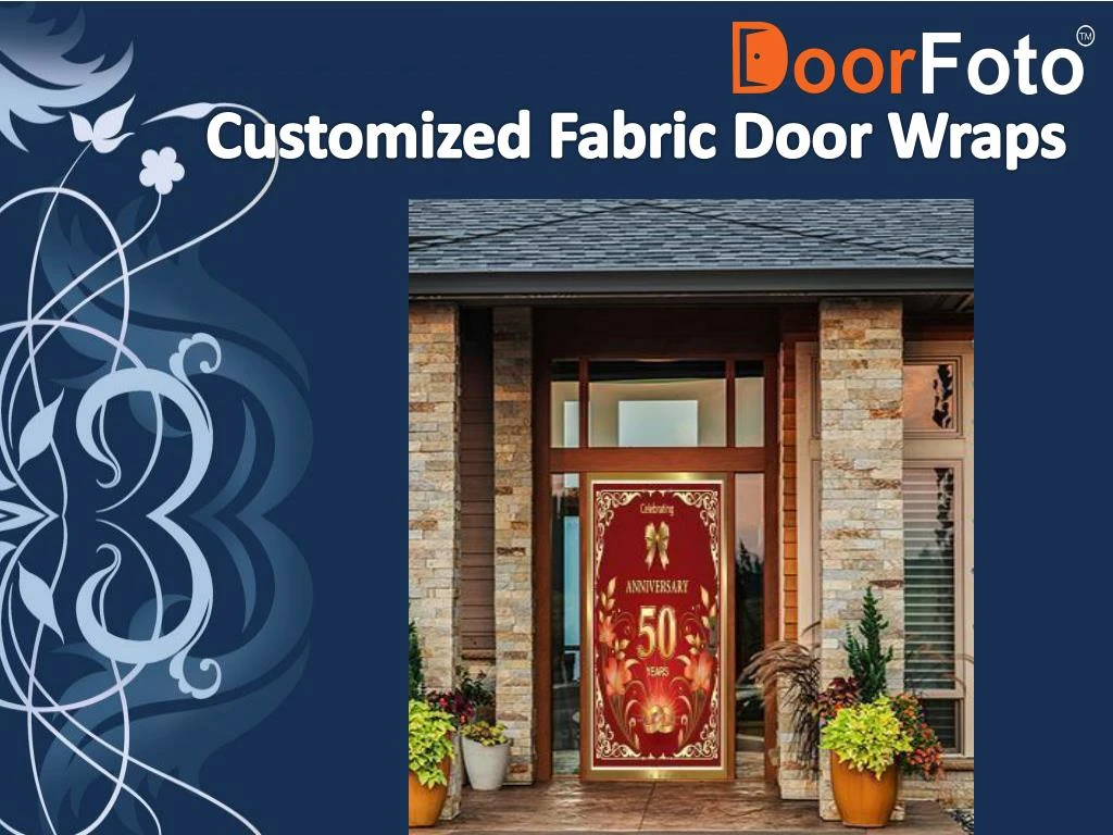customized fabric door wraps