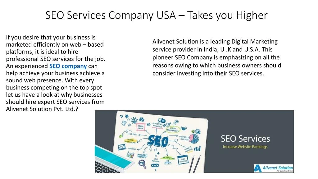 seo services company usa takes you higher