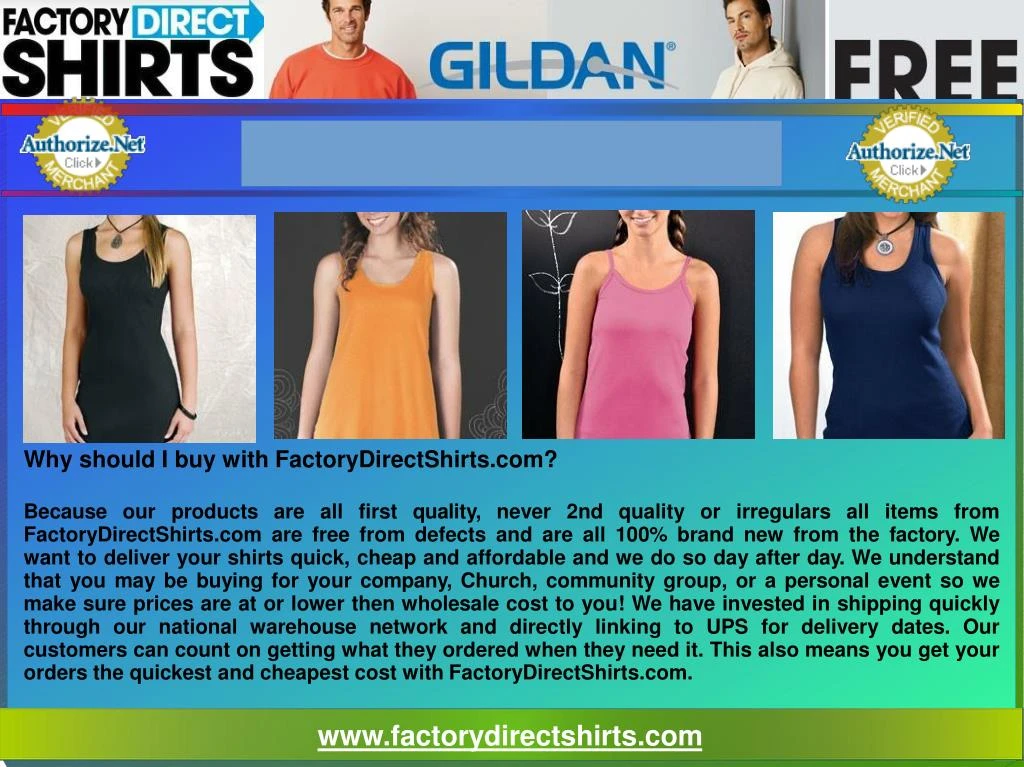 why should i buy with factorydirectshirts