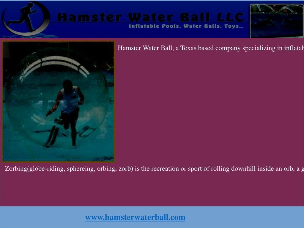 hamster water ball a texas based company