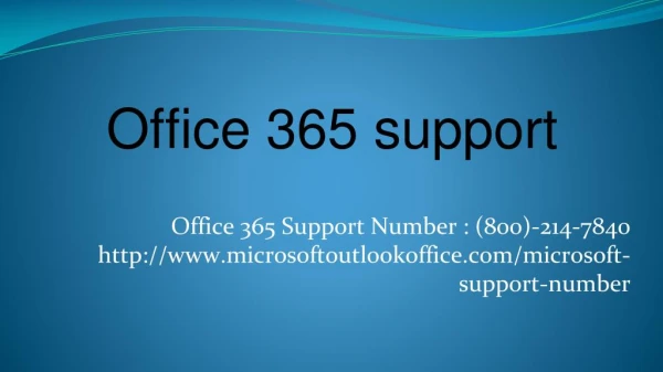 office 365 support