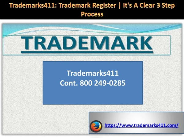 Trademarks411: Trademark Register | It's A Clear 3 Step Process‎
