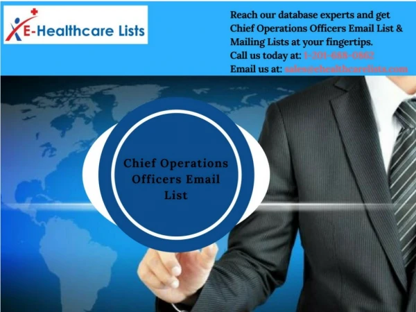 Chief Operations Officer Mailing List | COO Email List