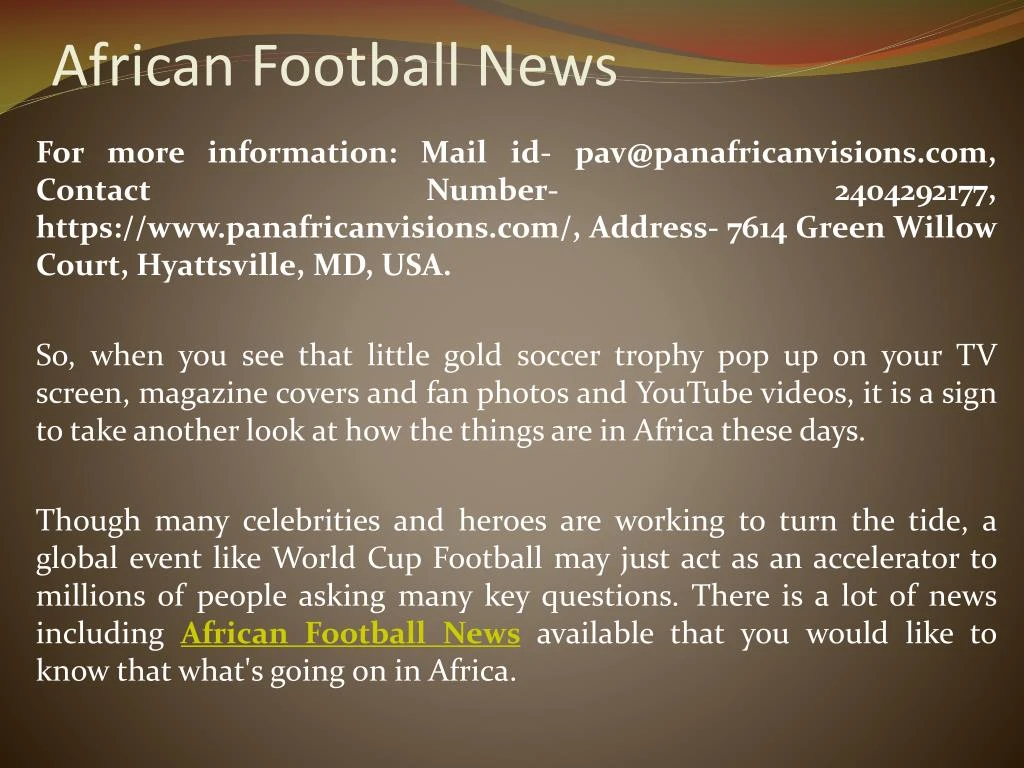 african football news