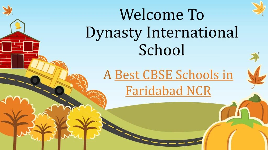 welcome to dynasty international school