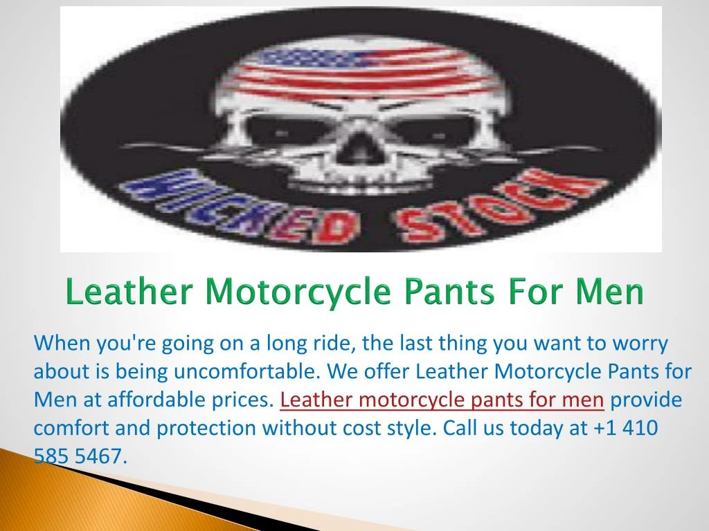 leather motorcycle pants for men