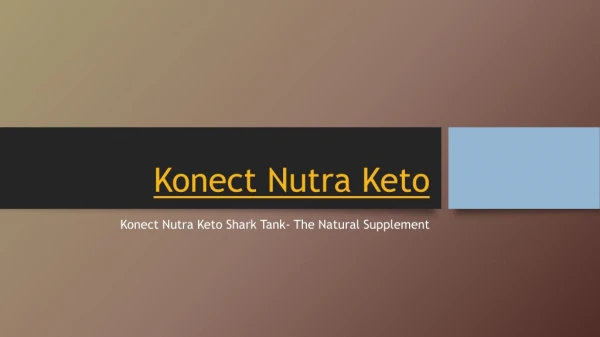 Konect Nutra Keto