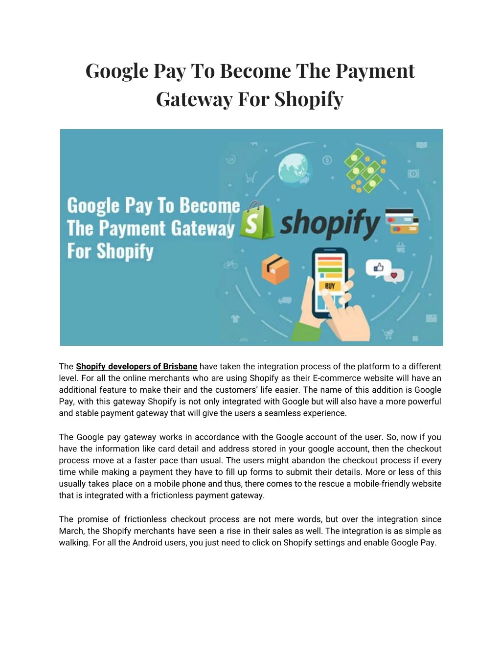 google pay to become the payment gateway
