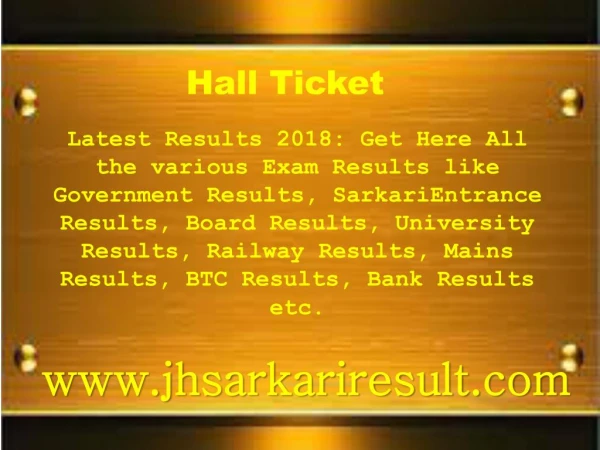 hall ticket
