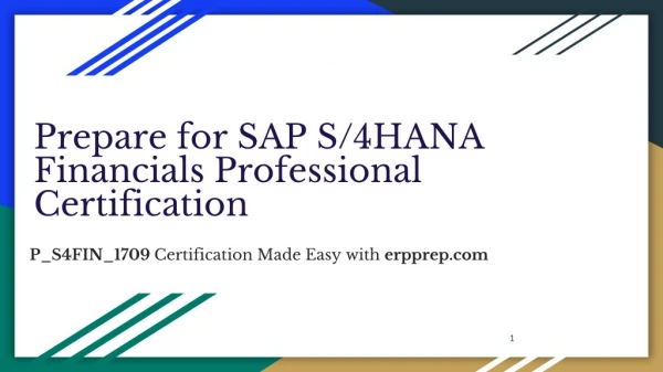How to Prepare for SAP S/4HANA Financials Professional Certification