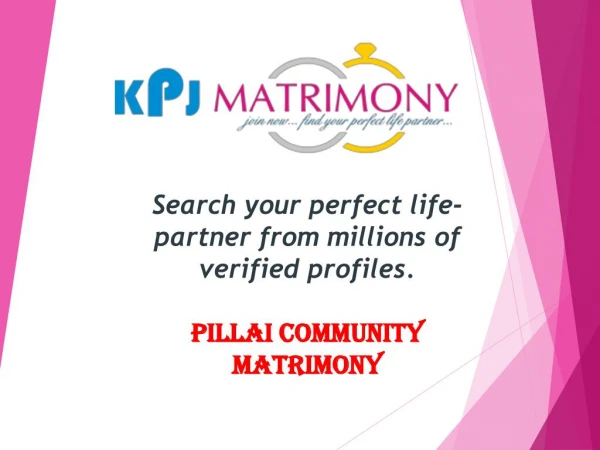 Pillai Matrimonial - Pillai Matrimony Grooms & Brides in Tamil Nadu