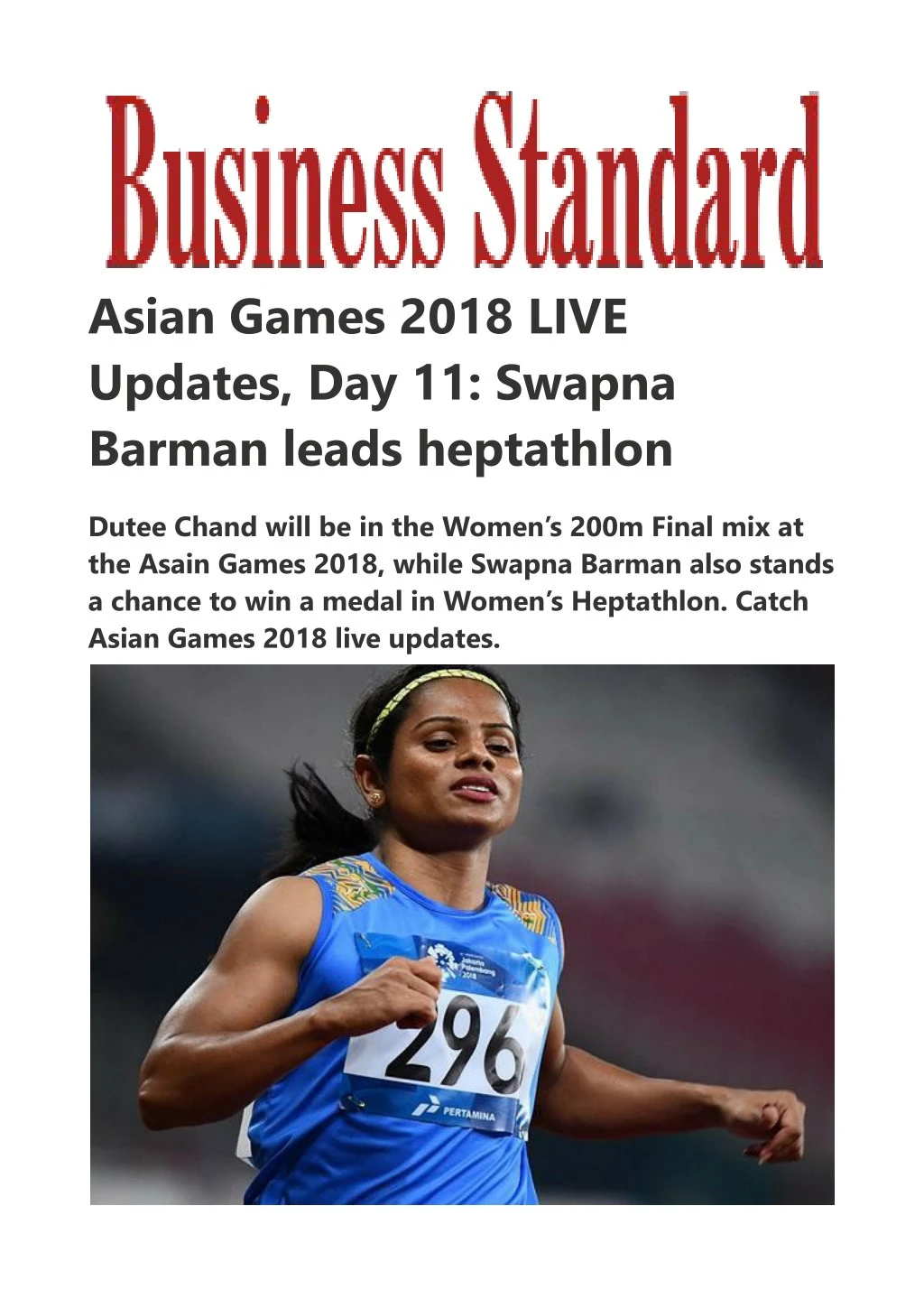 asian games 2018 live updates day 11 swapna