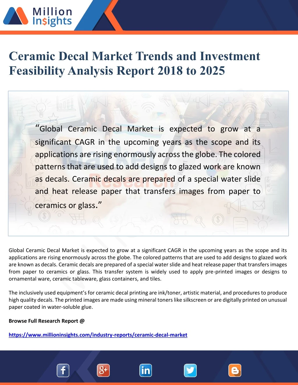 ceramic decal market trends and investment