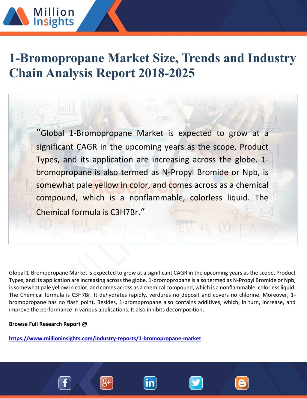 1 bromopropane market size trends and industry