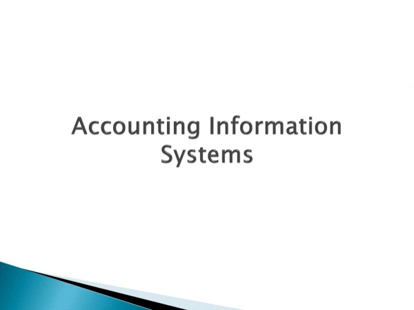 Presentation on Accounting Information Systems