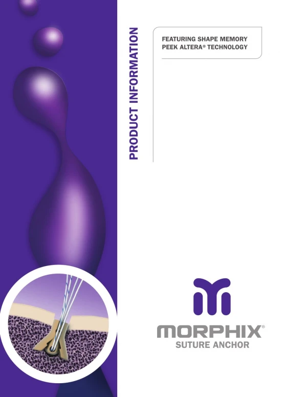 Morphix Suture Anchor Brochure | MedShape Inc
