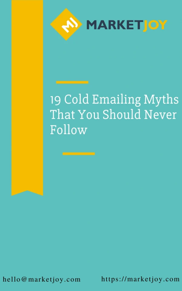 19 Cold Emailing Myths That You Should Never Follow