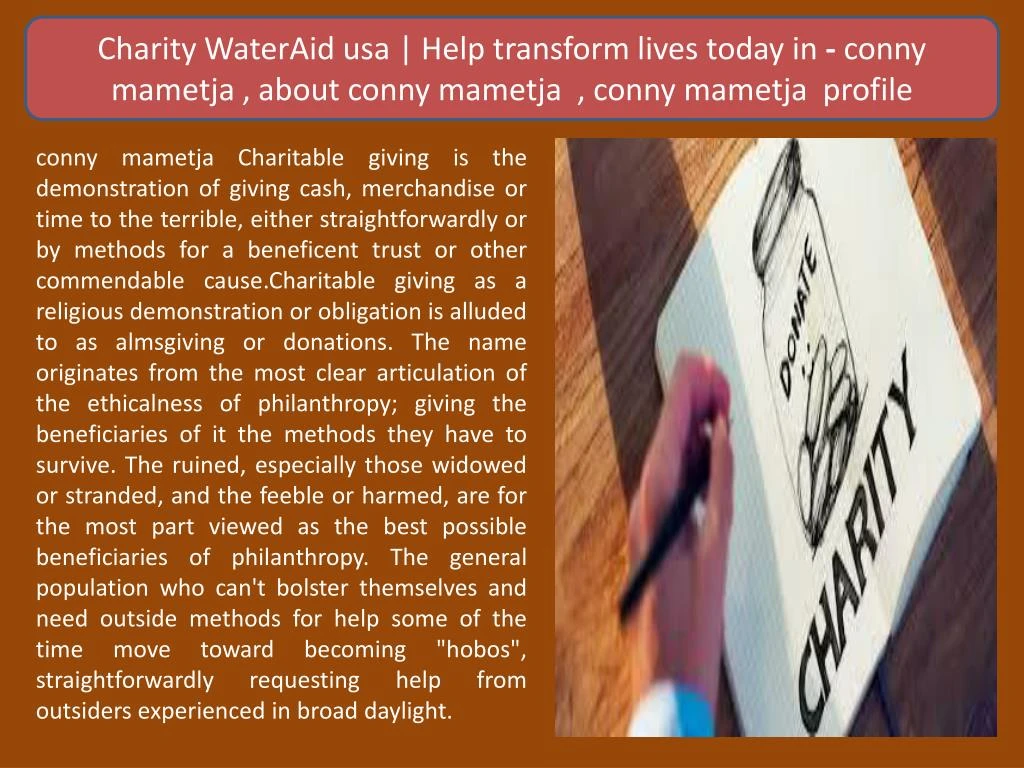 charity wateraid usa help transform lives today
