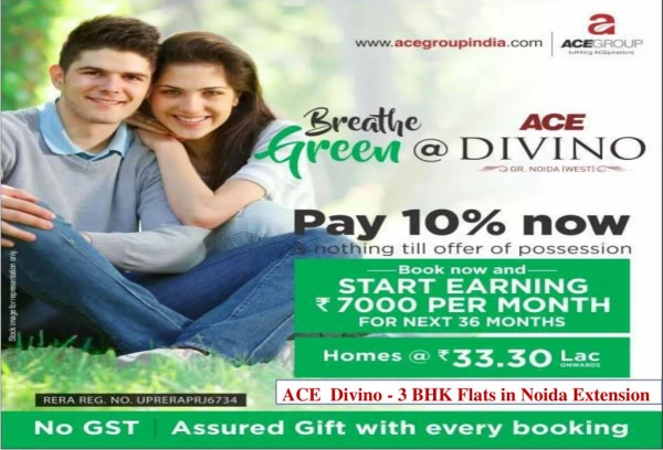3 BHK Flats in Noida Extension - ACE Divino