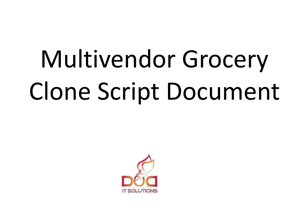 multivendor grocery clone script document