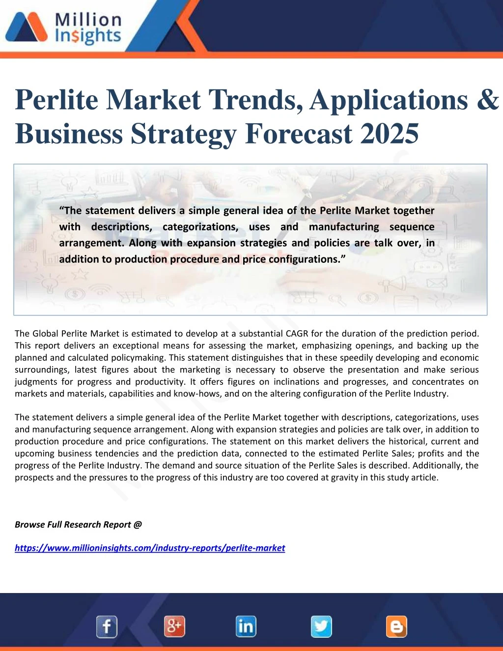 perlite market trends applications business