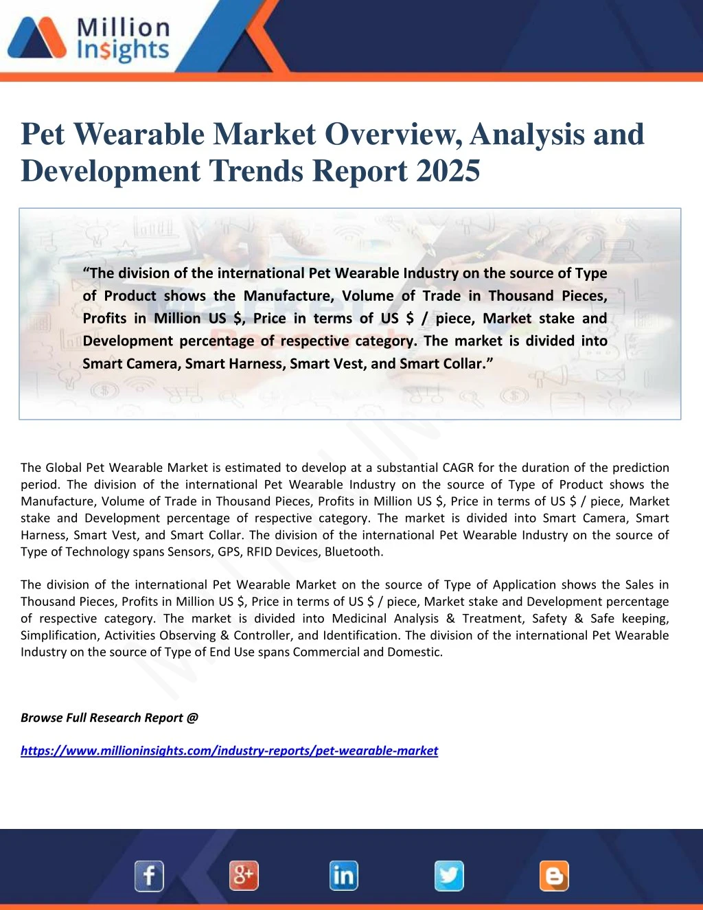 pet wearable market overview analysis