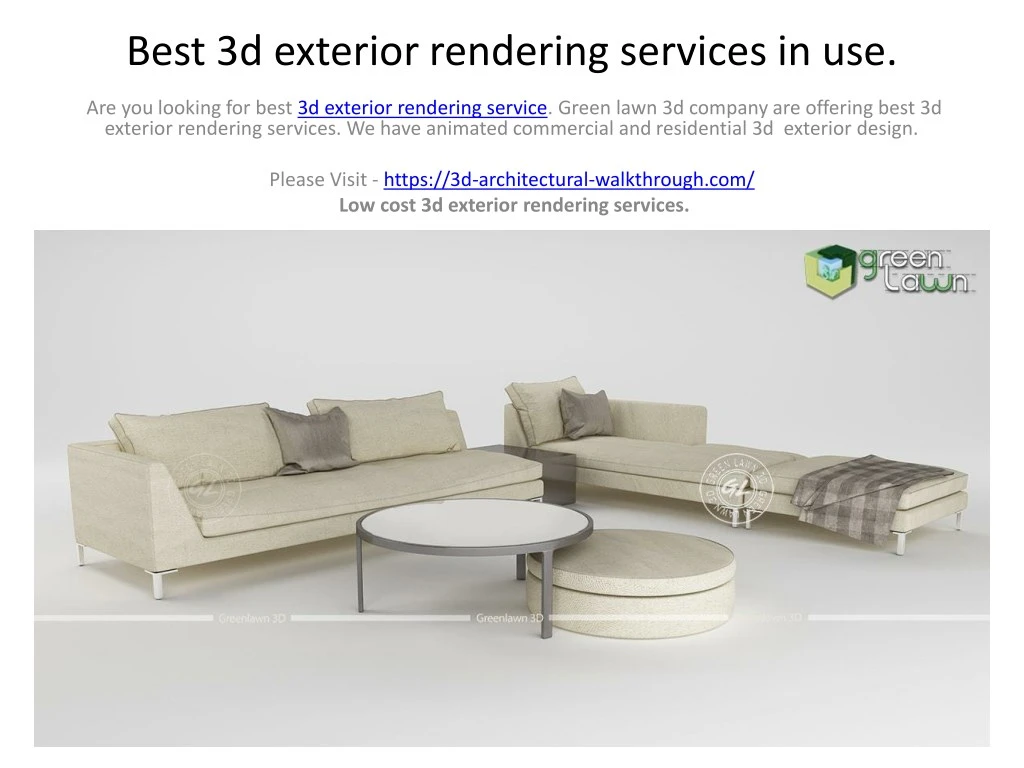 best 3d exterior rendering services