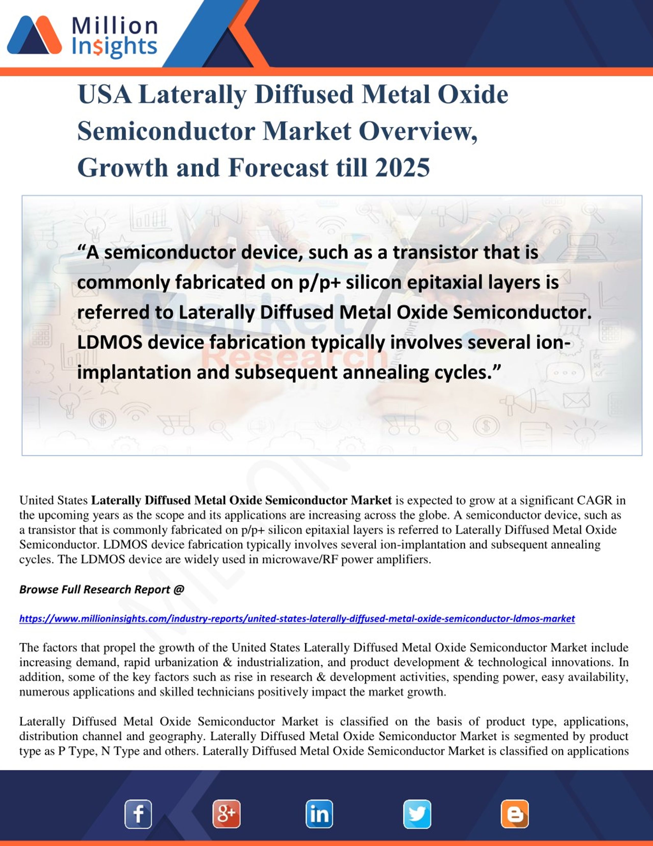 PPT - USA Laterally Diffused Metal Oxide Semiconductor Market Overview ...