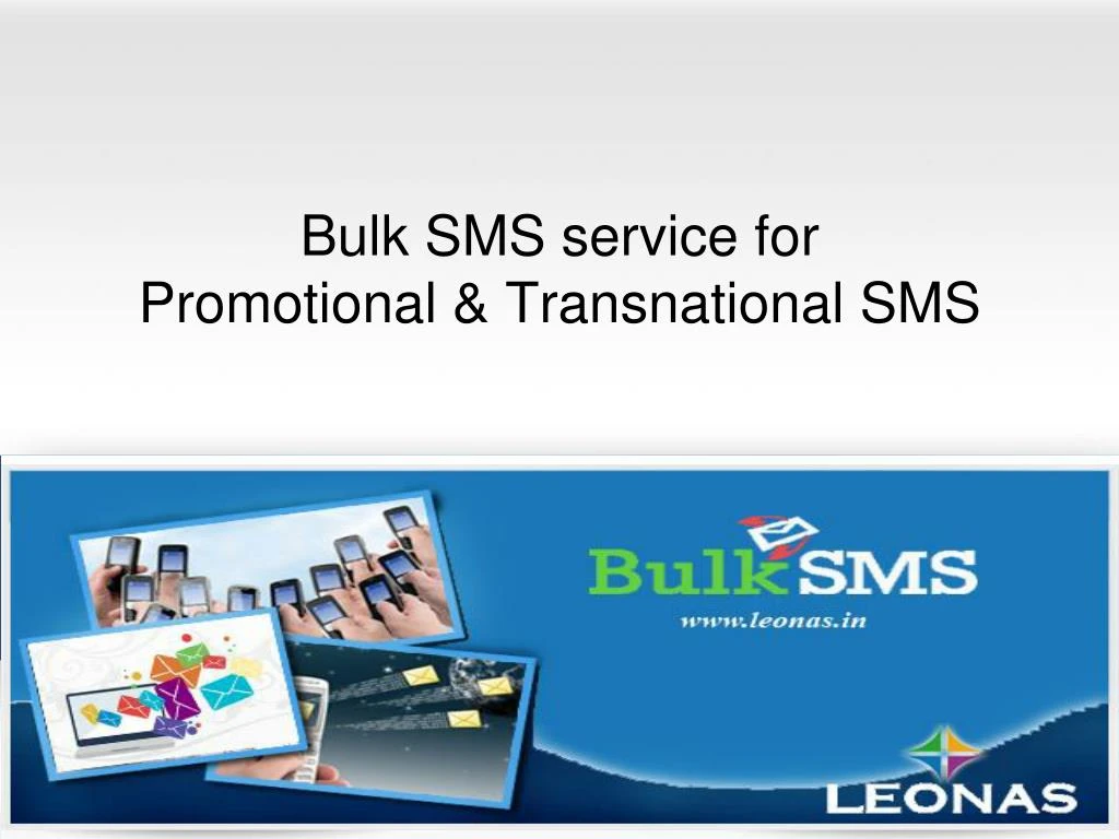 bulk sms service for promotional transnational sms