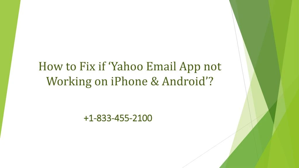 how to fix if yahoo email app not working