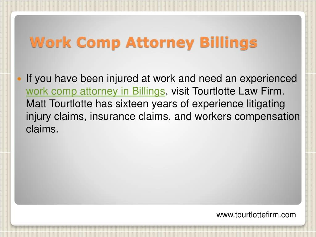 work comp attorney billings