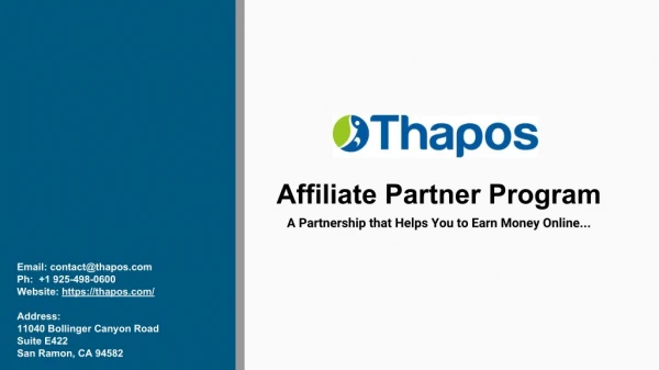 Thapos Sports Affiliate Partner Program