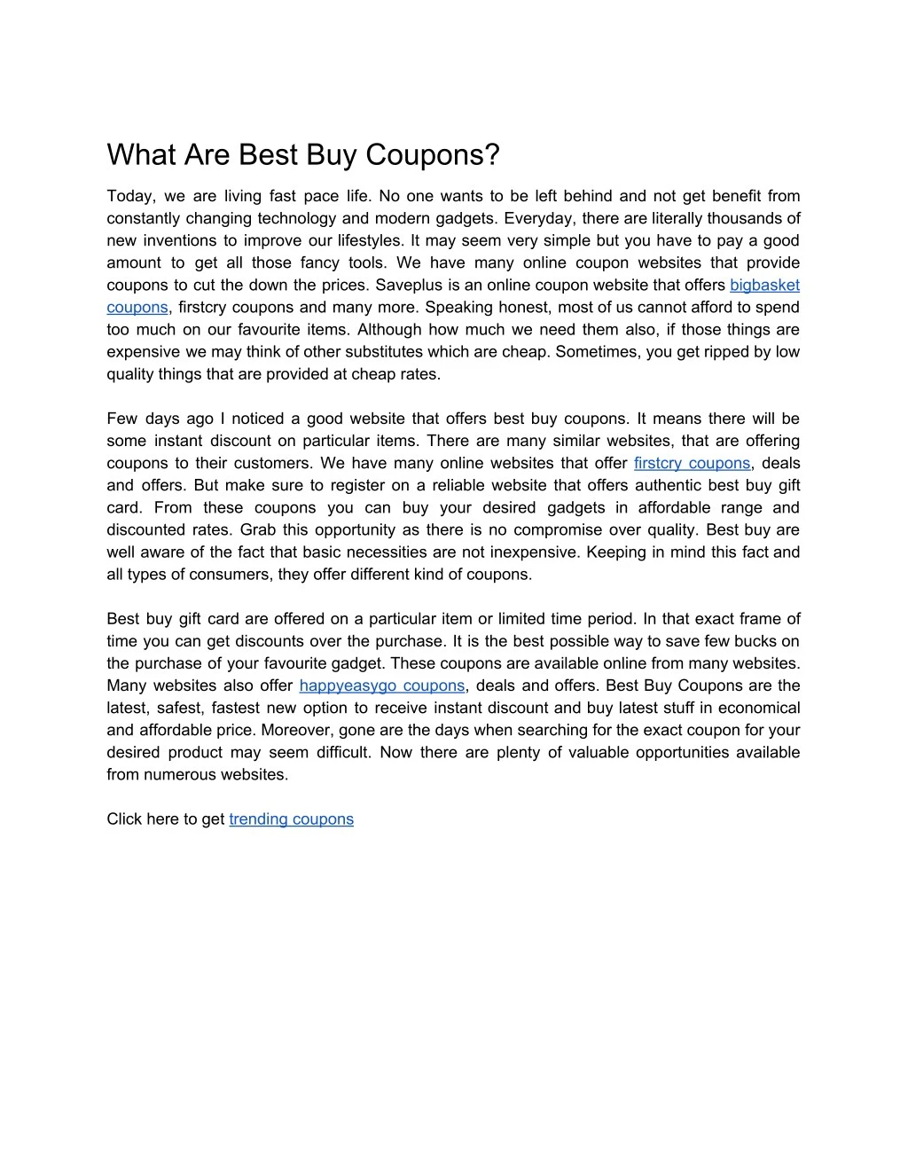 what are best buy coupons