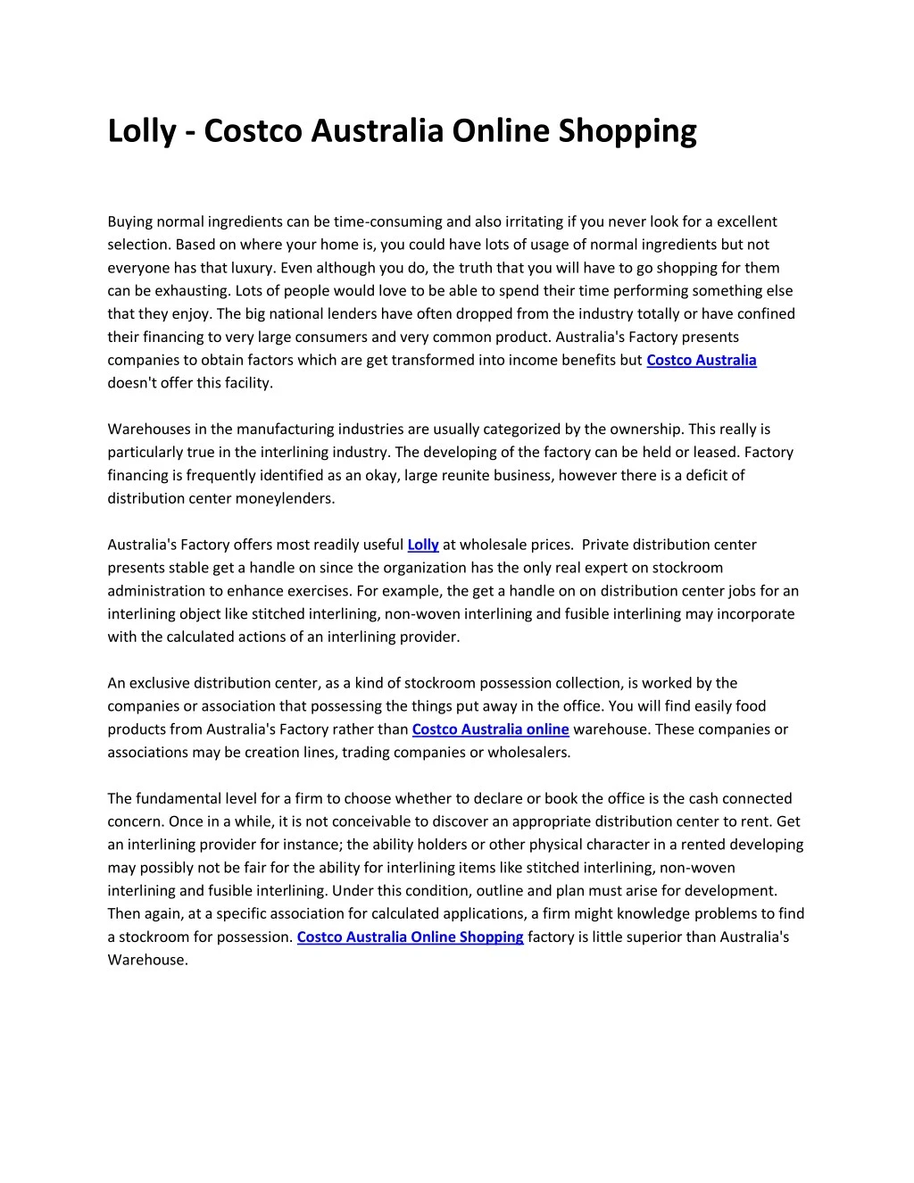 lolly costco australia online shopping