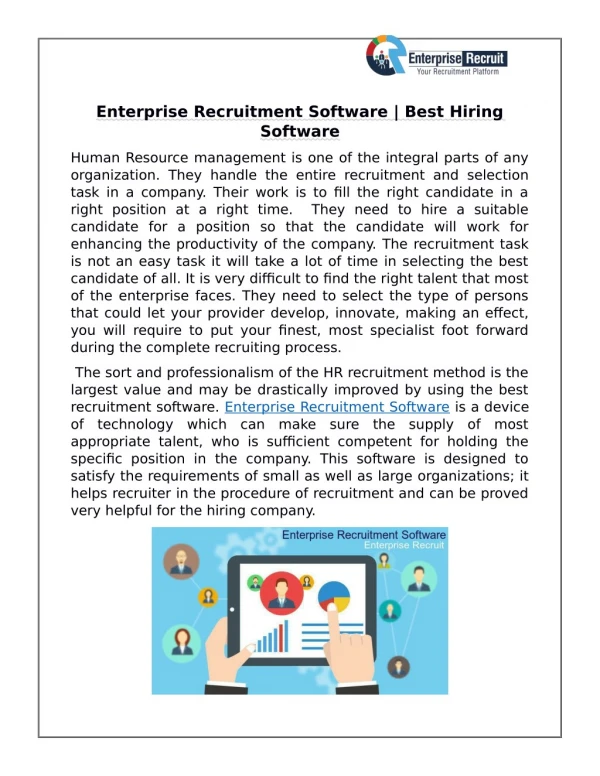 Enterprise Recruitment Software | Best Hiring Software