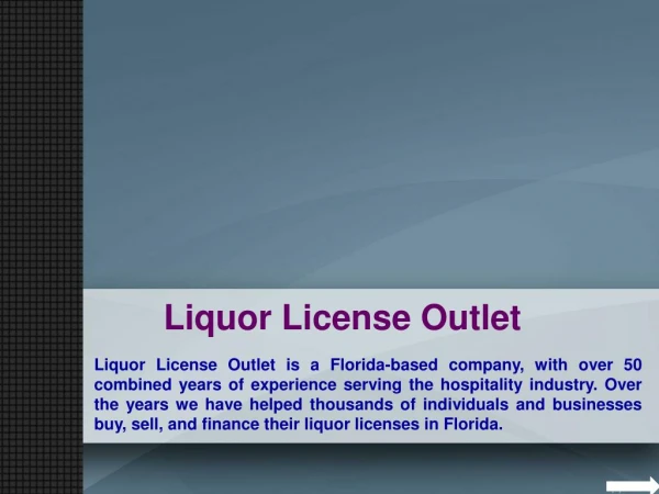 How To Sell A Florida Liquor License