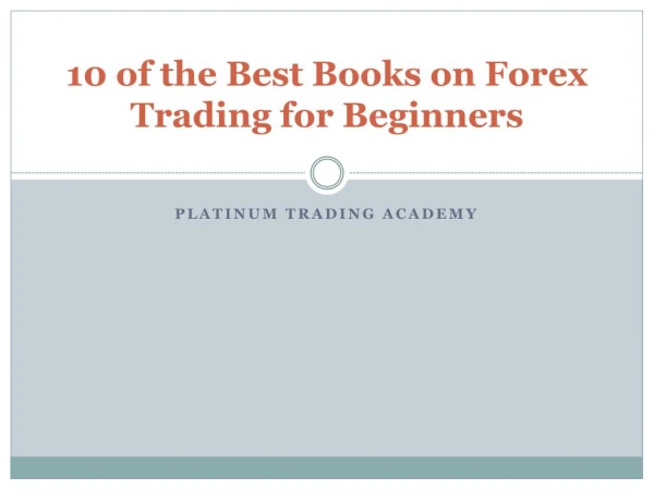 Forex Trading Books | Online Trading Academy UK