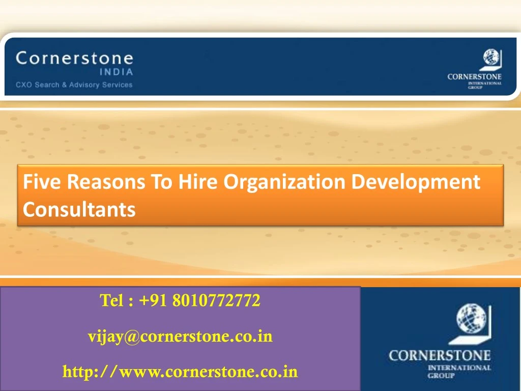 five reasons to hire organization development