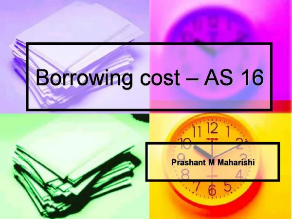 Borrowing cost AS 16