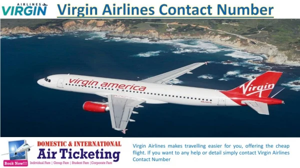 How to Book your ticket with Virgin Airlines Contact Number