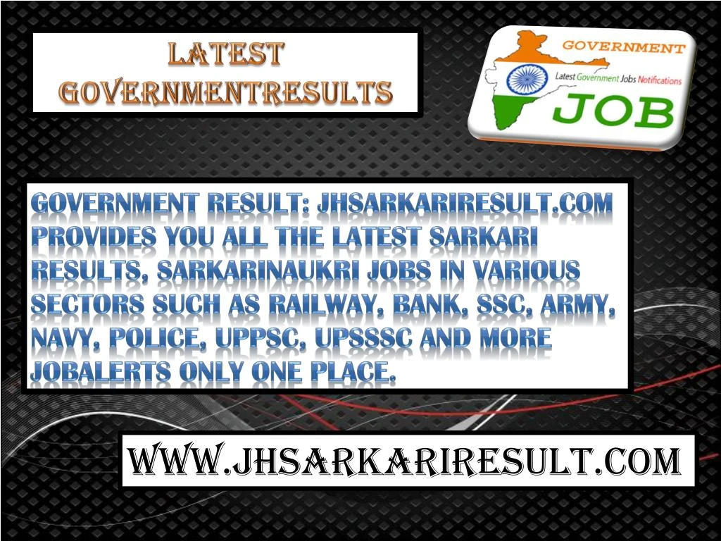 latest governmentresults