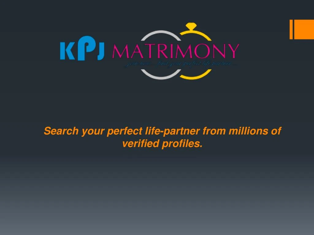 search your perfect life partner from millions