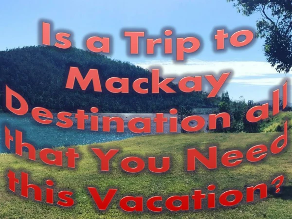 Is a Trip to Mackay Destination all that You Need this Vacation?