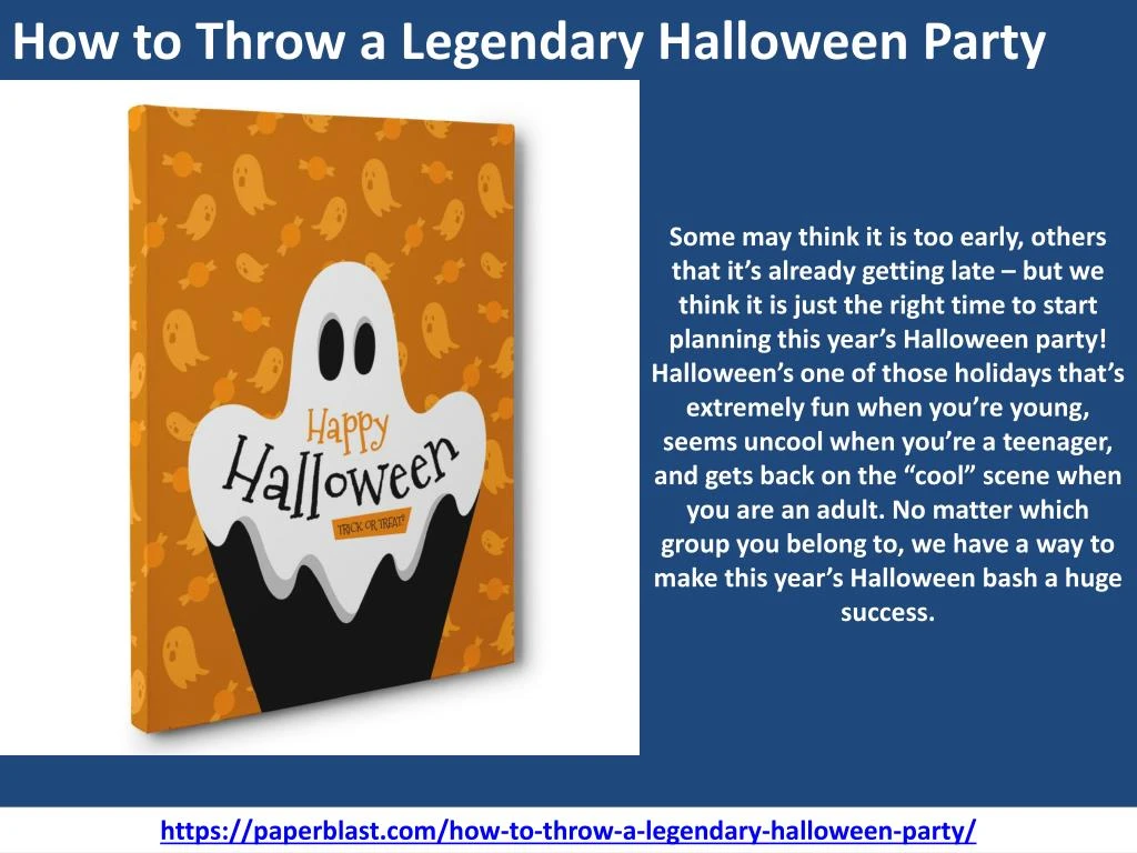 how to throw a legendary halloween party