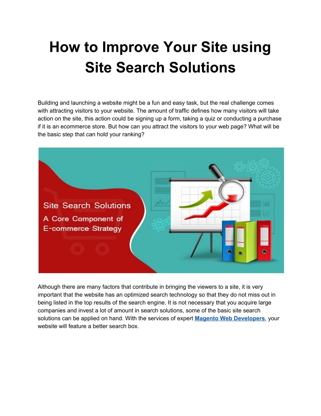 how to improve your site using site search