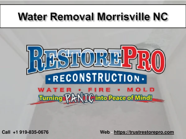 Water Removal Morrisville North Carolina