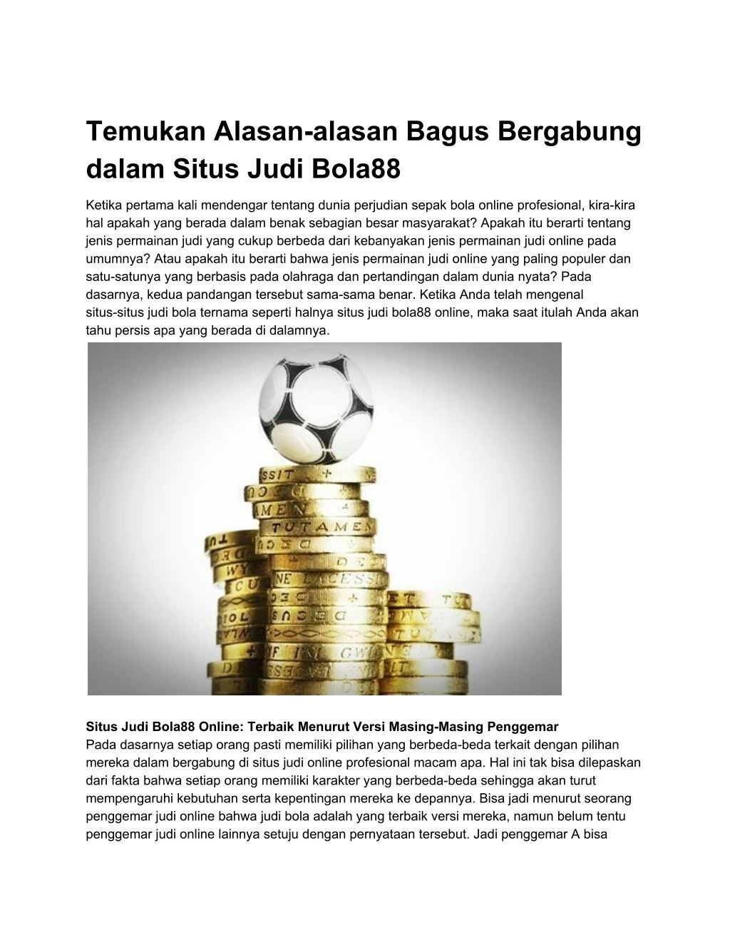 temukan alasan alasan bagus bergabung dalam situs